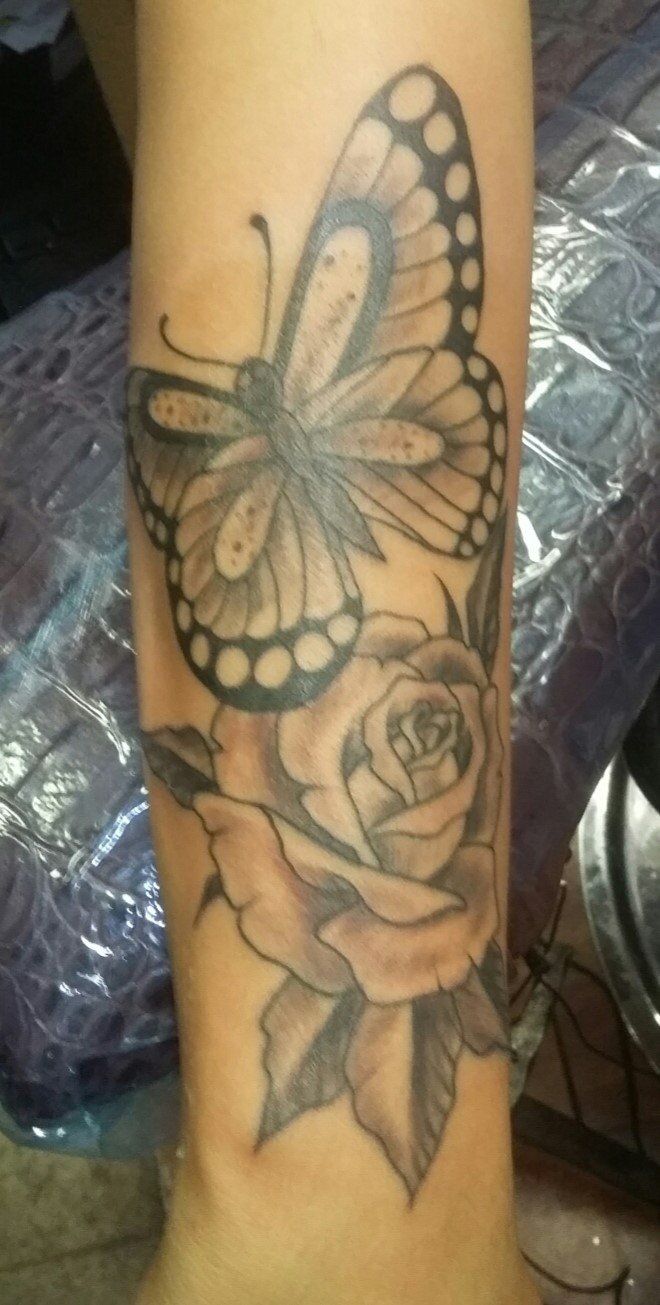 Jess Butterfly Tattoo — San Antonio, TX — Skin Graphics Tattoos & Body Piercing