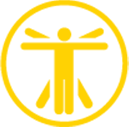 yellow DaVinci man icon