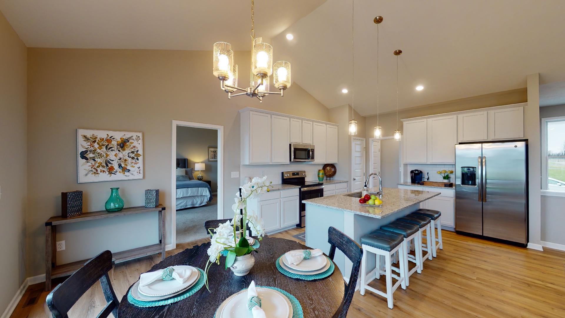 dinette and kitchen