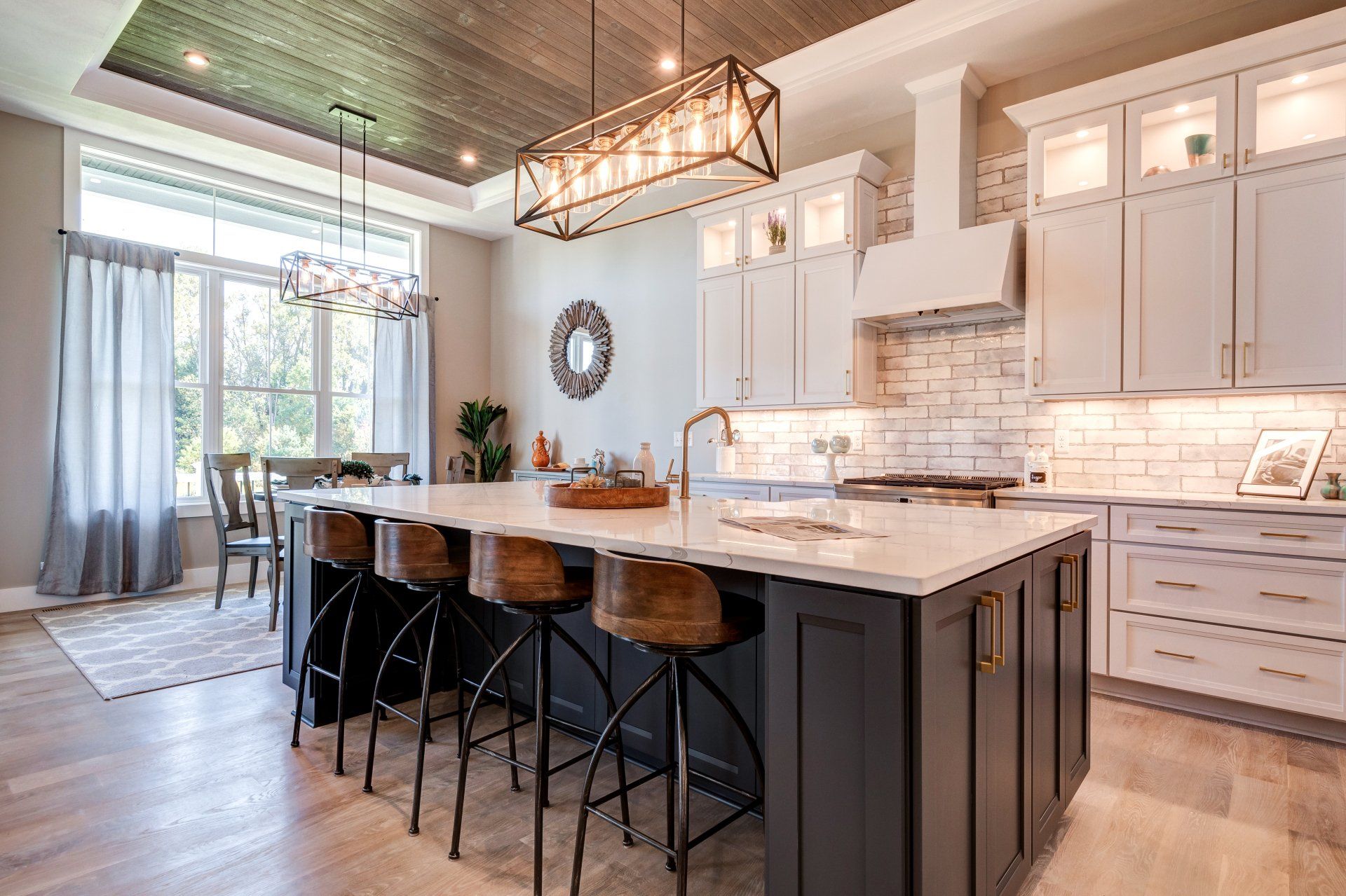 kitchen and dinette room in background