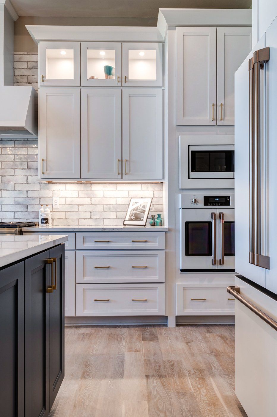 kitchen with white appliances