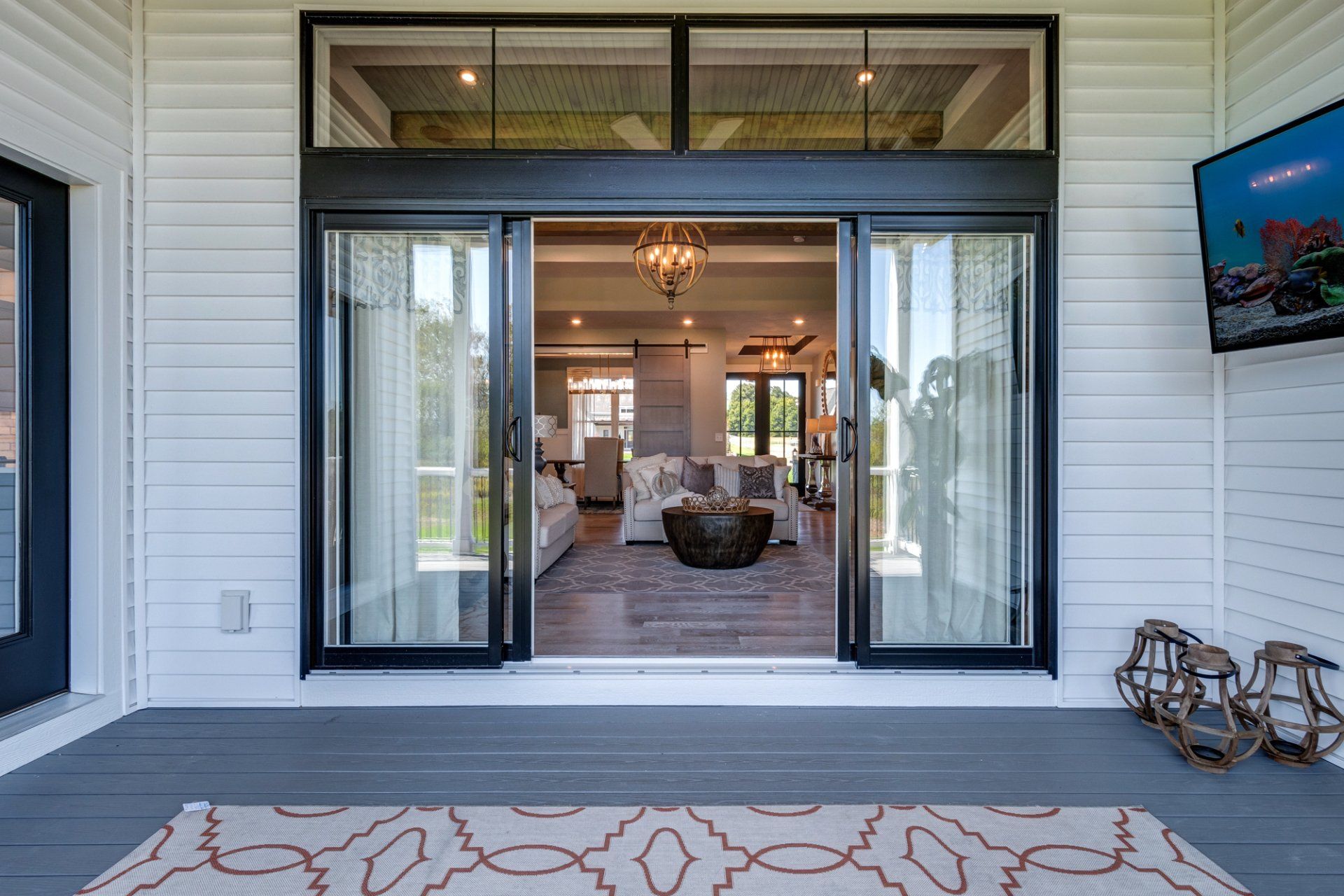 sliding patio doors from living room