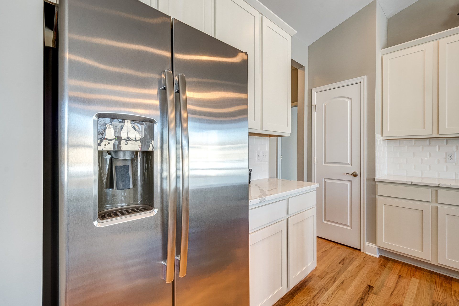 stainless steel fridge