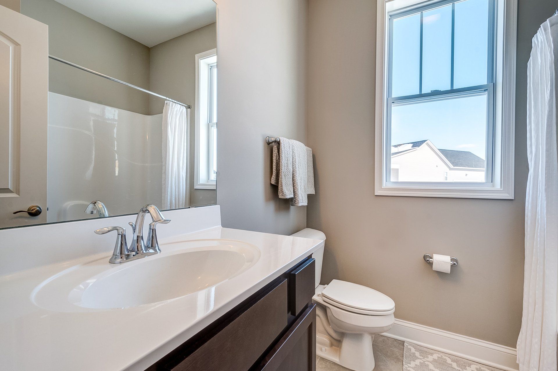 vanity next to toilet