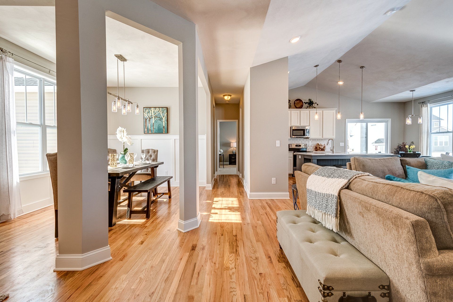 dining room and hallway