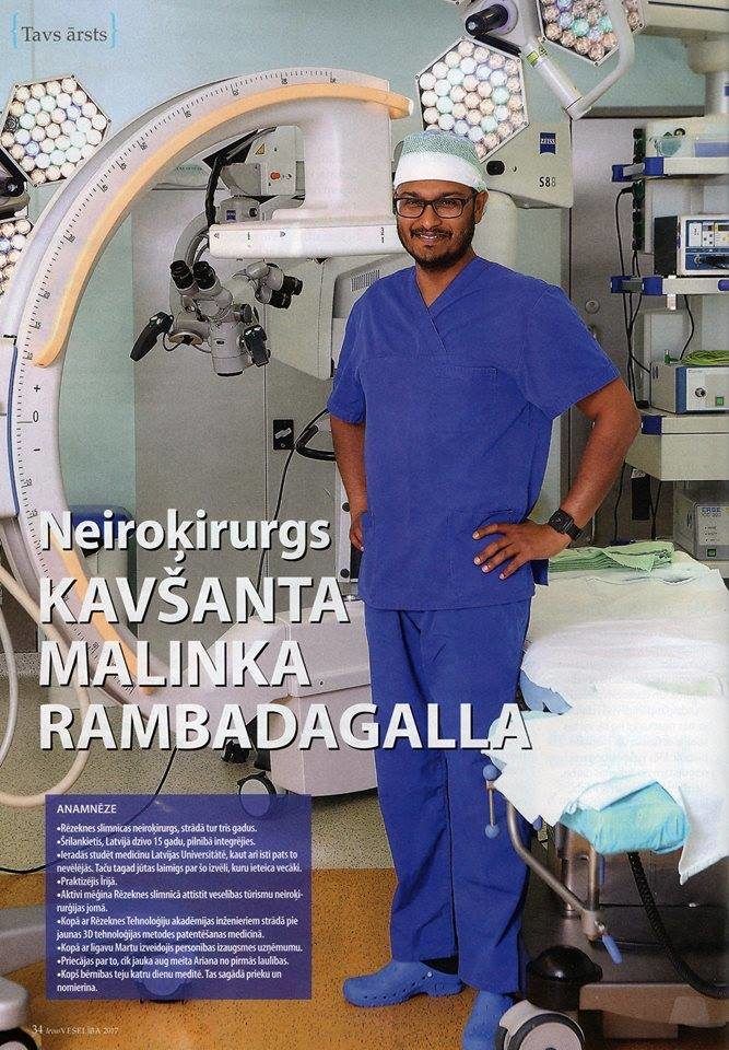Neiroķirurgs Kavšantha Malinka Rambadagalla