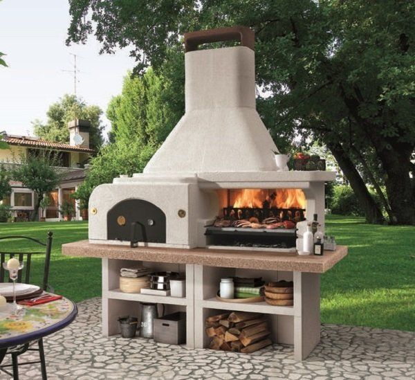 Barbecue con più livelli per esterni
