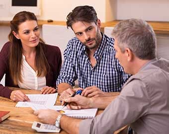 An Agent Discussing Matters with the Couple — Local Attorneys in San Jose, CA