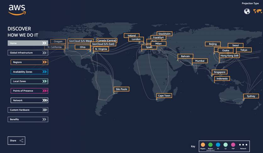 A map of the world is displayed on a computer screen.