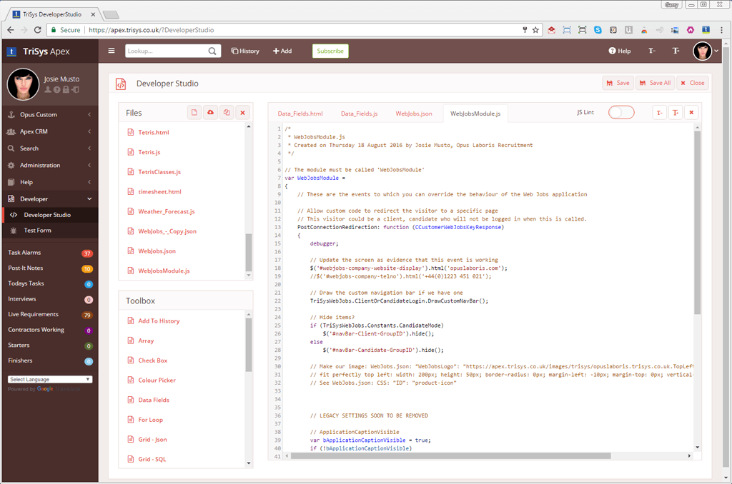 A computer screen is open to a web page