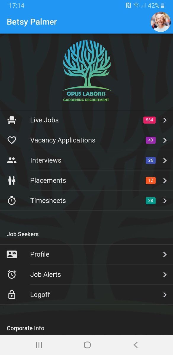 A screenshot of a person 's profile on a cell phone.