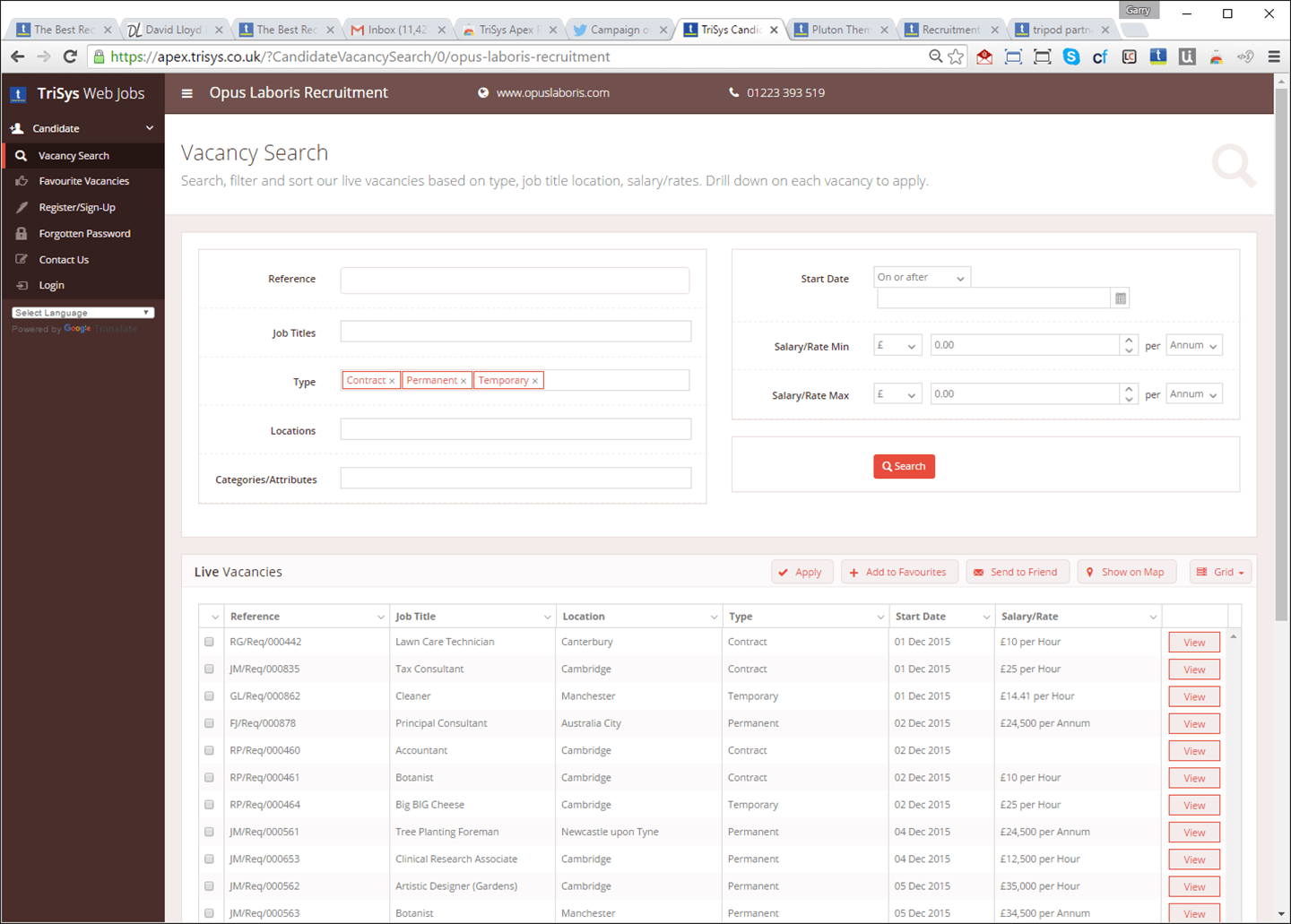 A screenshot of a web page that says