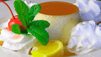 Flan good mexican food, Ricardo's Place SJC 92675