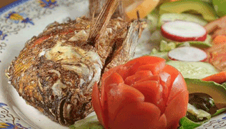 Whole fish marinated mexican places, mojarra frita, whole fish, Ricardo's Place SJC 92675