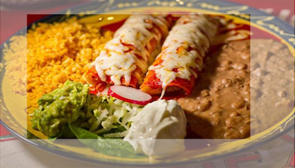 Enchiladas Lunch Specials mexican dishes, Ricardo's Place SJC 92675