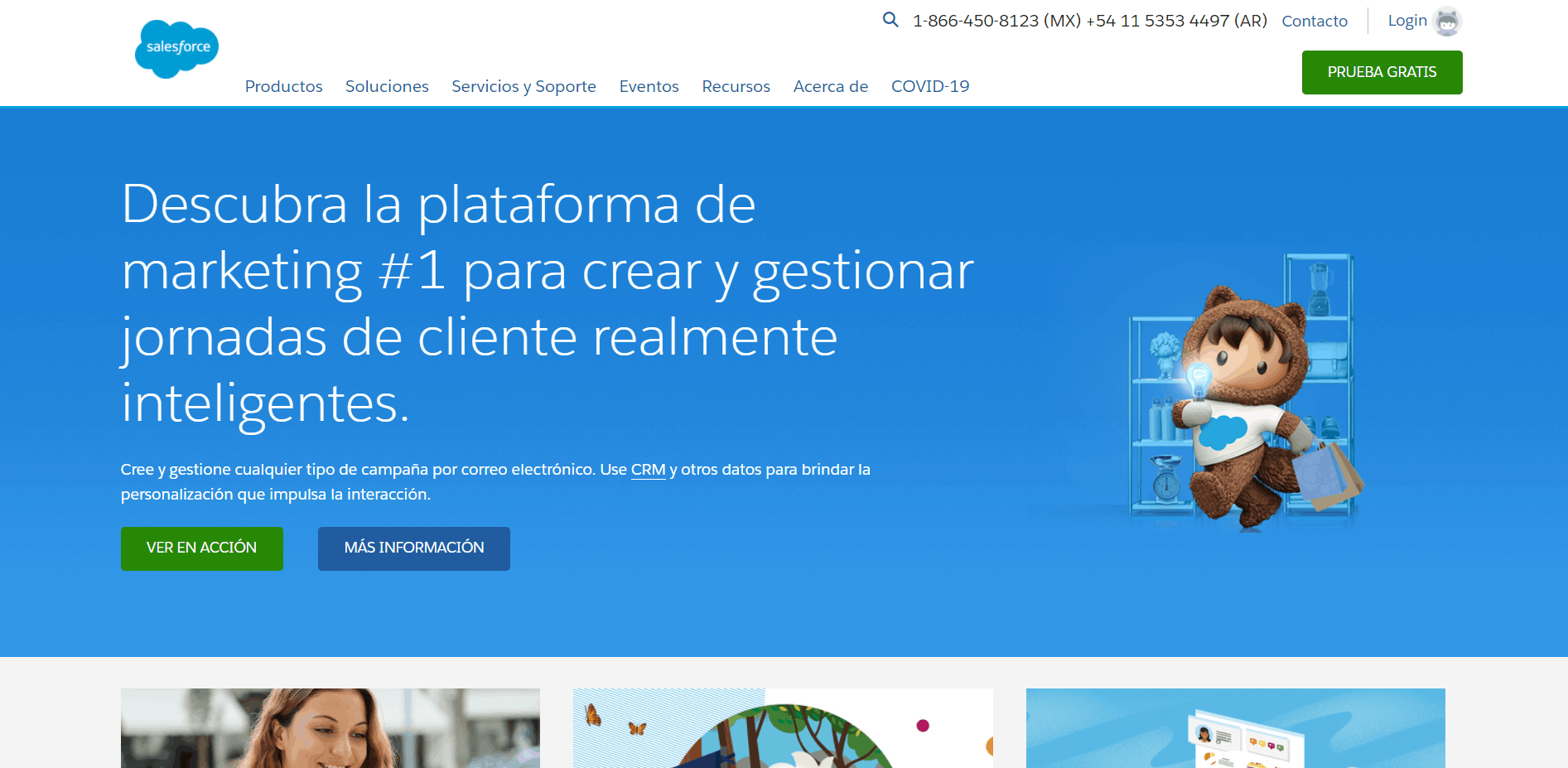 Plataforma de marketing digital y ventas Salesforce
