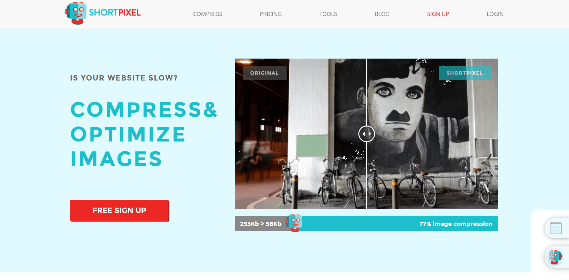 Herramienta de marketing digital Shortpixel