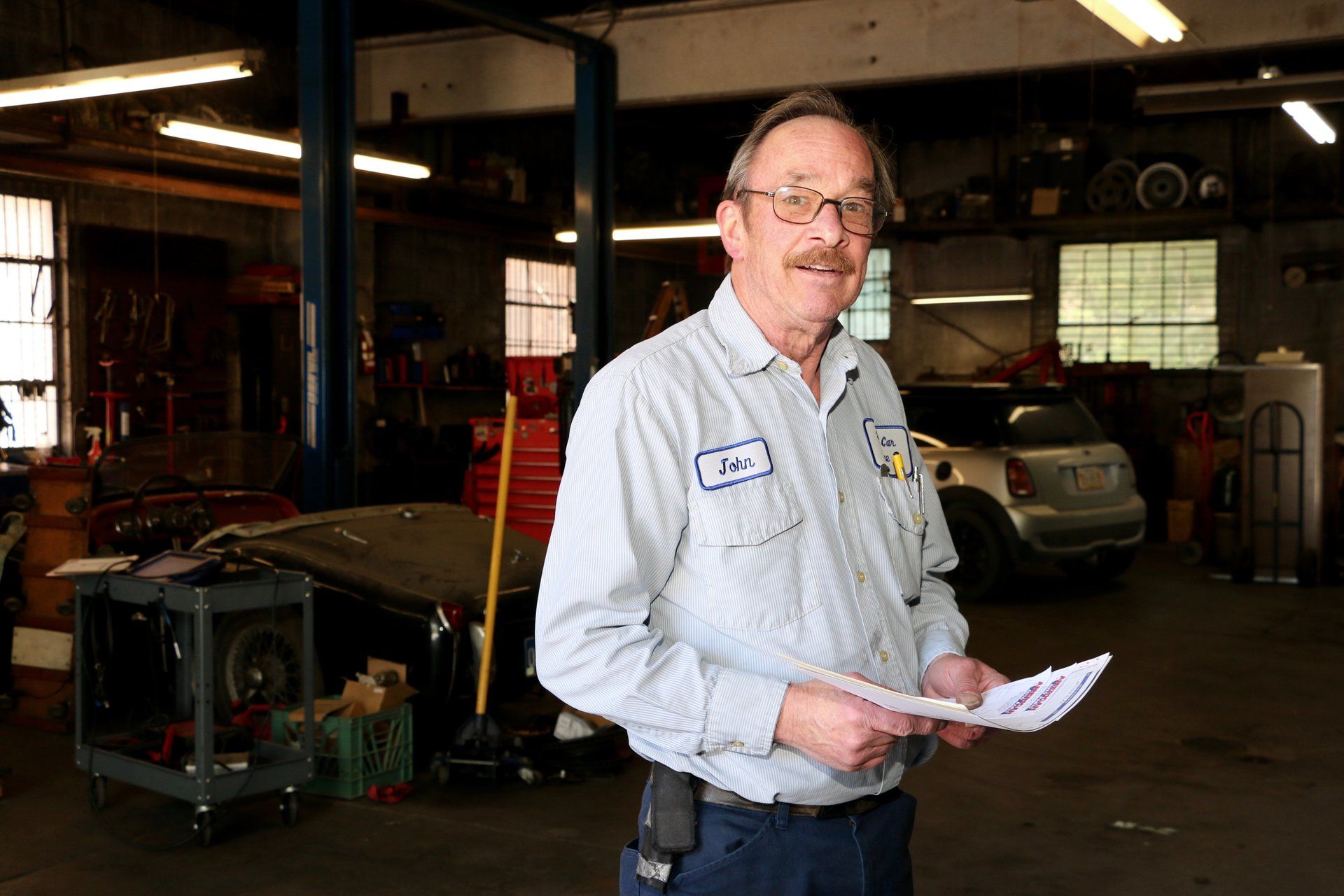 The Sports Car Garage has been owned and operated since 1976 by John
