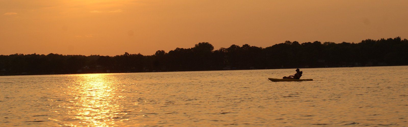 Kayaker on a Lake