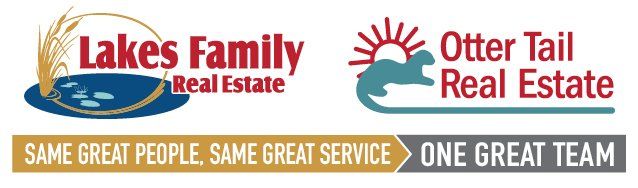 Lakes Family Real Estate Otter Tail Real Estate Combined Logo Lakes Family Real Estate Otter Tail Real Estate Combined Logo