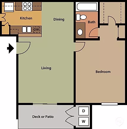 1BR floorplan