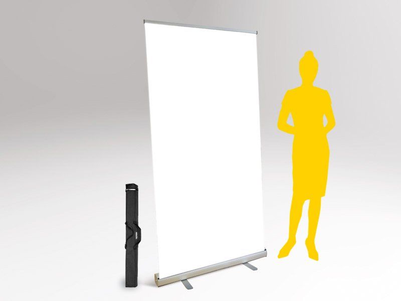 rollup 100x200 con telo bianco