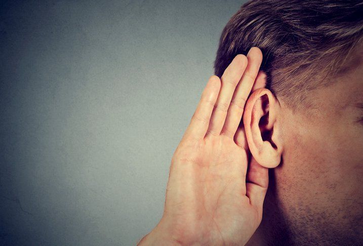 man with hearing loss