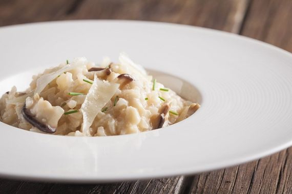 risotto con funghi porcini e tartufo