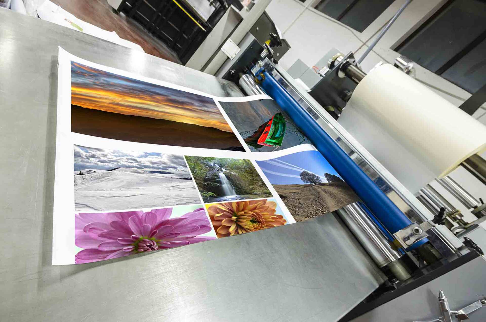 offset machine roll foil laminator