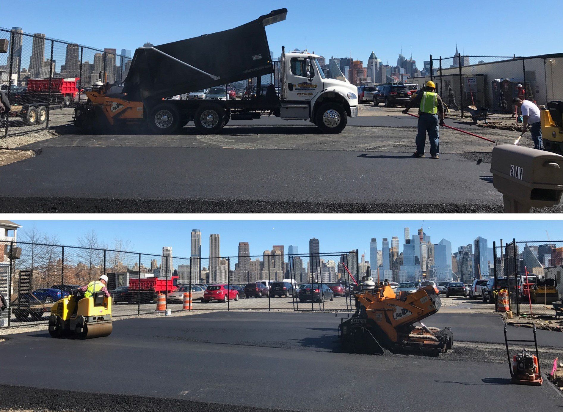 Asphalt Contractor — Working on Asphalt Lot in Wayne, NJ Asphalt Contractor — Working on Asphalt Lot in Wayne, NJ