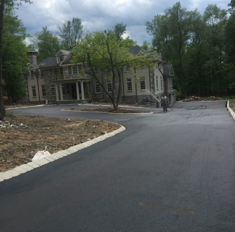 Parking Lots — Paved Asphalt Driveway of Old House in Wayne, NJ