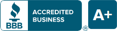 BBB Accredited Business with A+ rating.