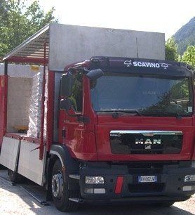 camion consegna a domicilio pellet
