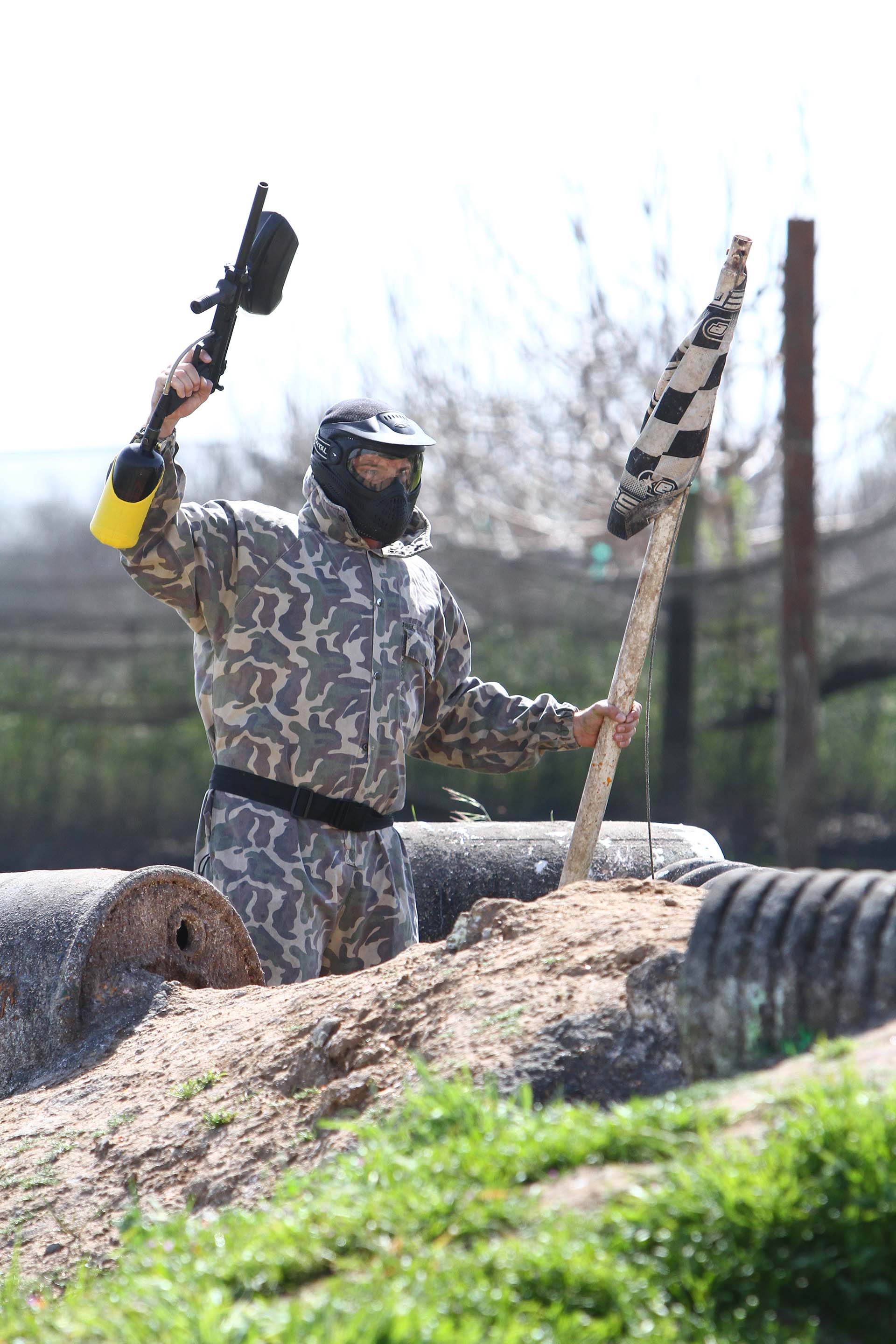 Man Playing Paintball