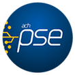 Blue circular ACH PSE logo with white text and yellow circuit accents