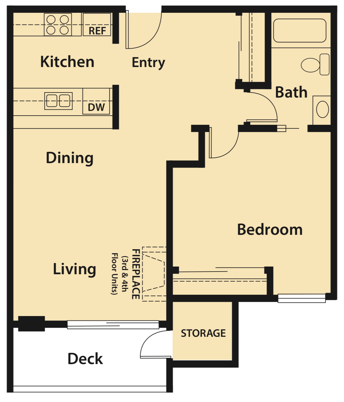 Floor Plan B | Four Seasons Apartments