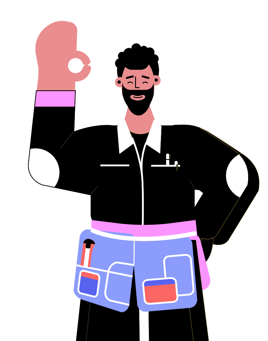 Personnage Elecom technicien électricien