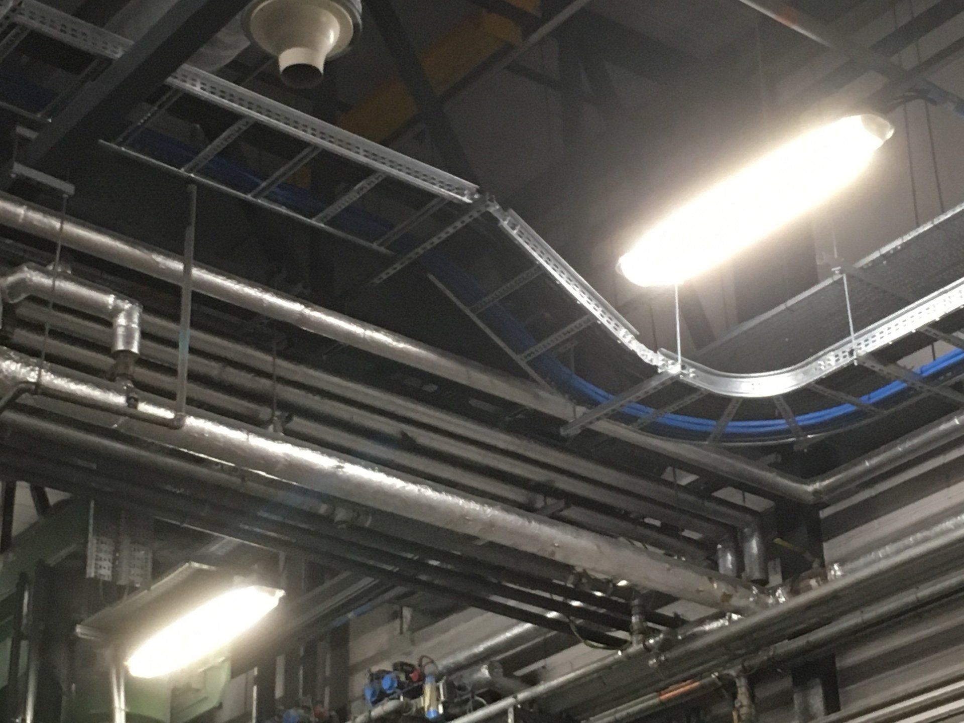 overhead pipes
