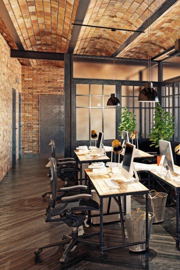 Office Designed With Bricks — Commercial Bricklayers in Yeppoon, QLD