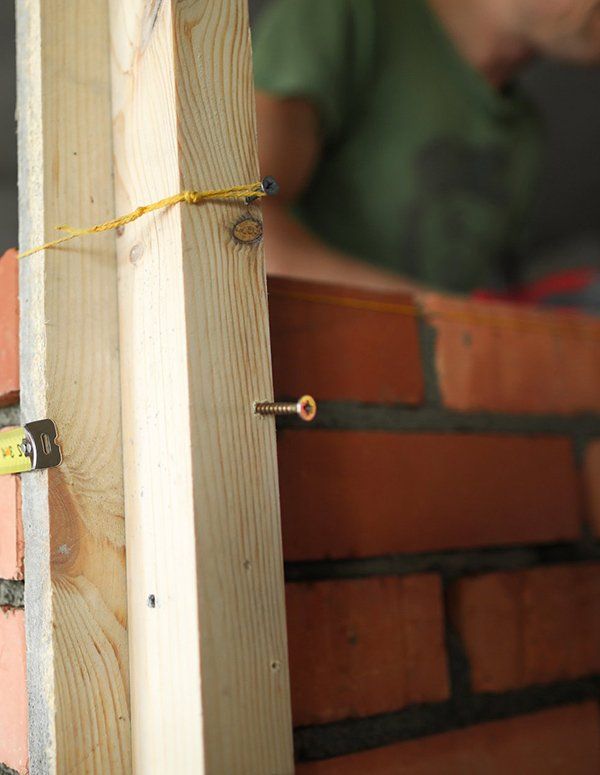 Wooden Structure For A Brick Wall — Feature Brickwork in Yeppoon, QLD