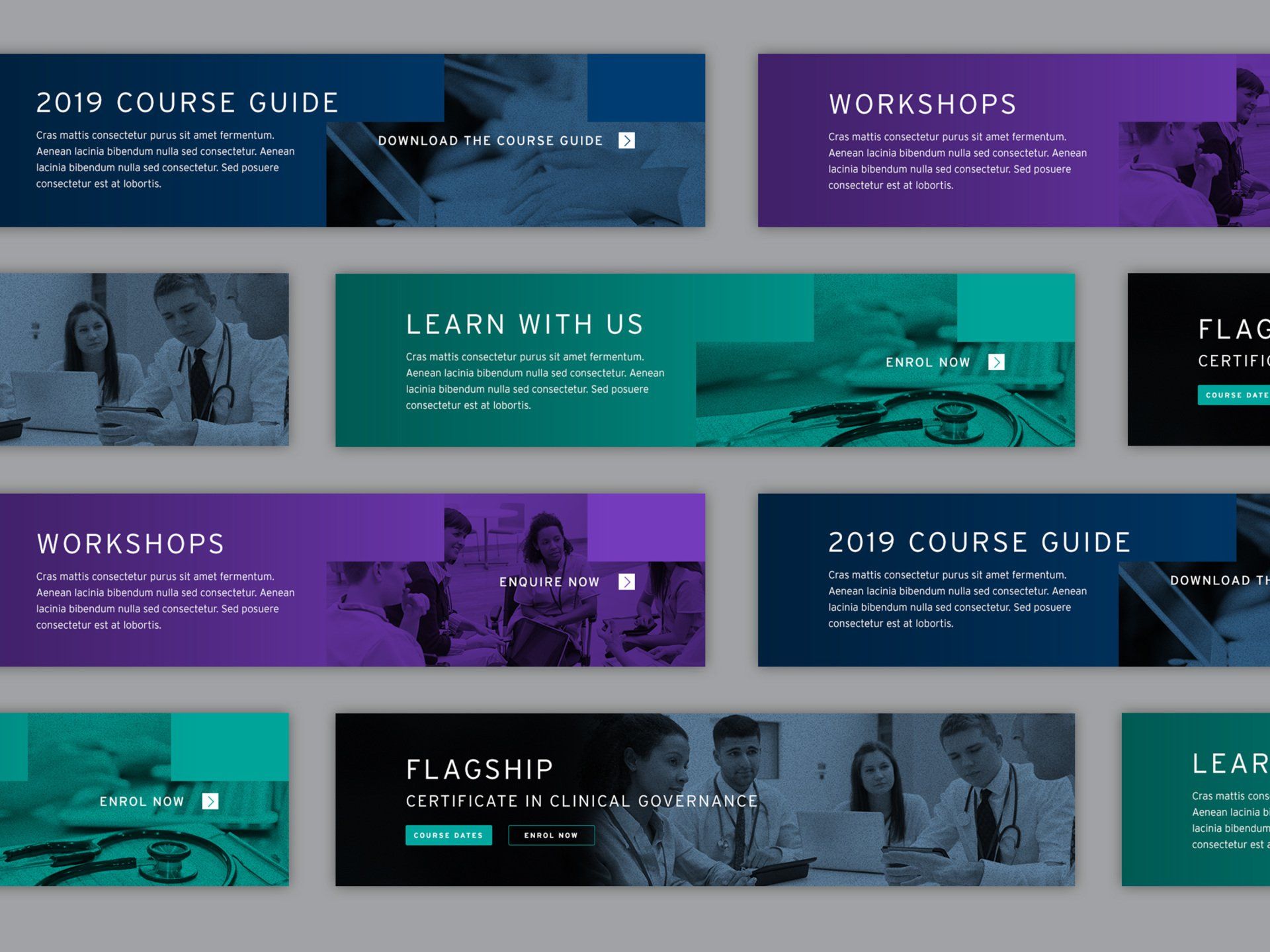 AICG Web Banner designs