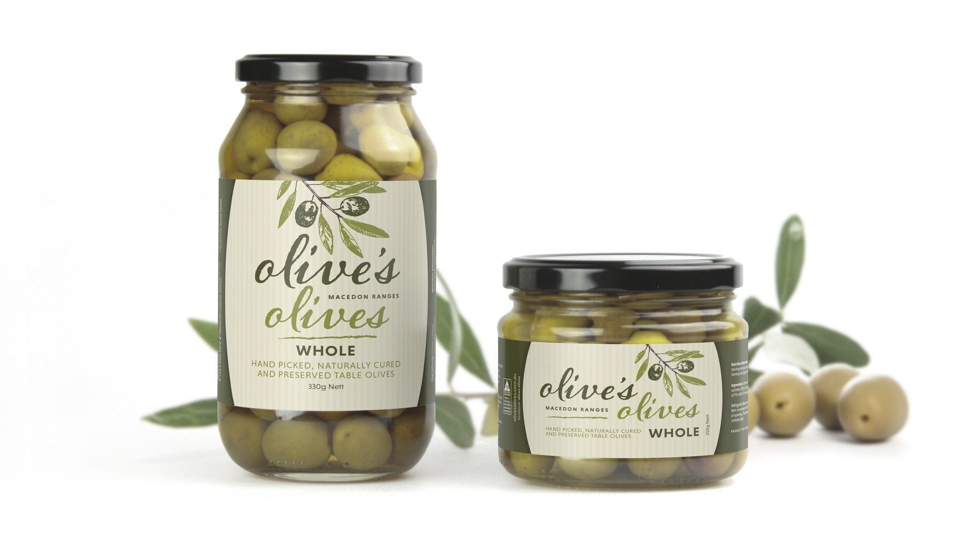 Olive's Olives packaging