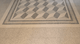 dettaglio di un pavimento in marmo