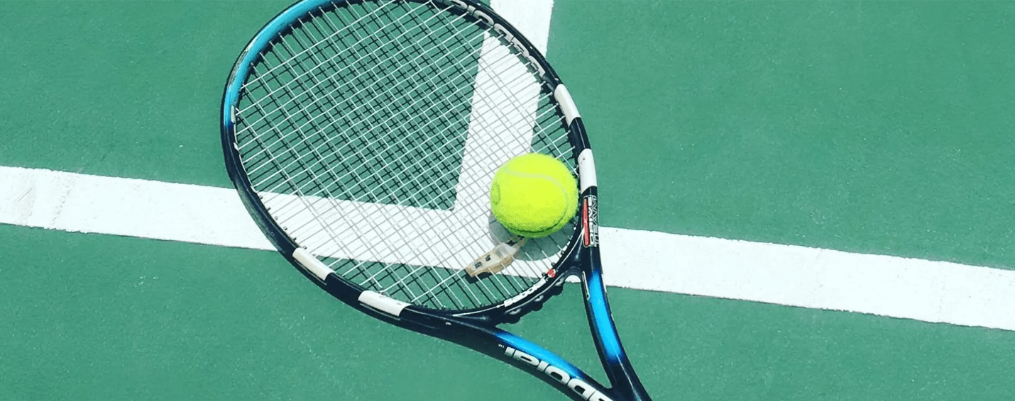 tennis racket and ball