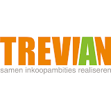 TREVIAN logo in orange and green with gray tagline “samen inkoopambities realiseren”