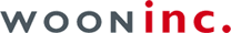 Het WOONinc.-logo met grijze en rode tekst en een klein rood symbooltje boven de letters.