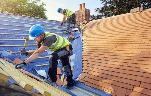 Roof tiling and slating
