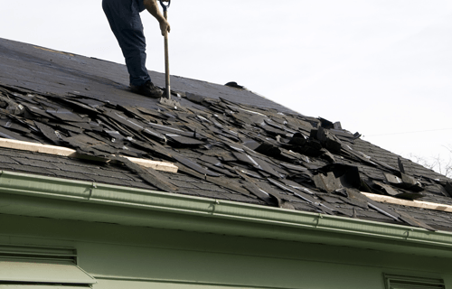 Storm damage repairs