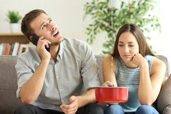 Husband and Wife Having Problems With The Ceiling — water restoration in Anderson, SC Husband and Wife Having Problems With The Ceiling — water restoration in Anderson, SC