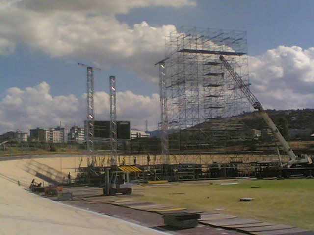 ponteggio per stadio